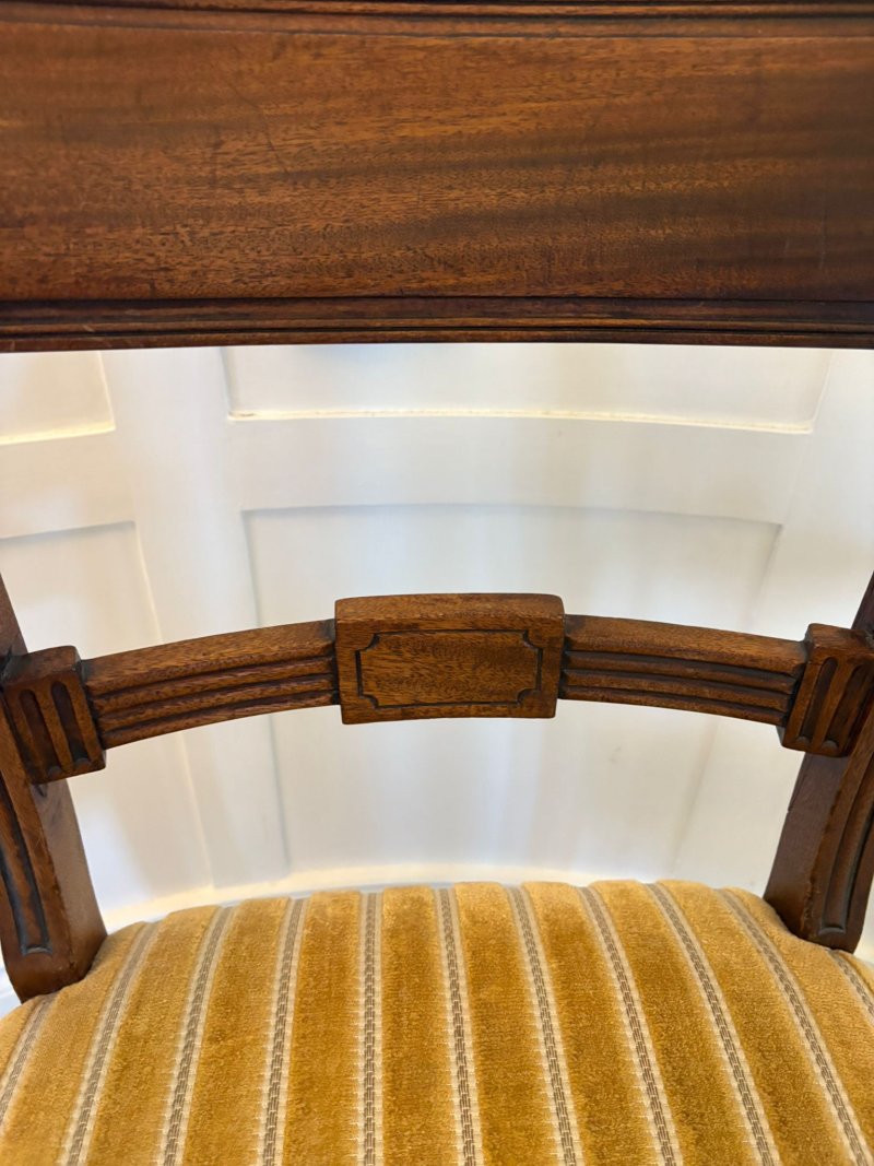 Pair of Antique George III Quality Mahogany Desks Chairs - Image 16